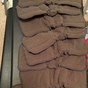 Set of 9 charcoal cloth diaper inserts